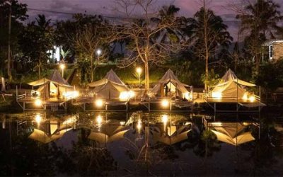 Popondok Glamping, Glamping Pinggir Danau View Pegunungan di Garut