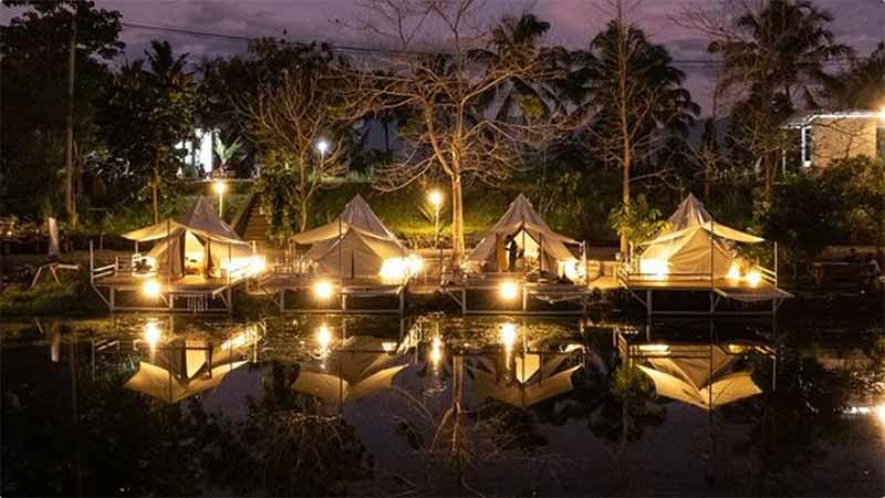 Popondok Glamping, Glamping Pinggir Danau View Pegunungan di Garut