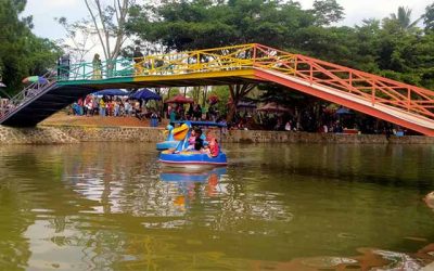 Bermain Flying Fox di Wisata Air Peti Kota Banjar Jawa Barat